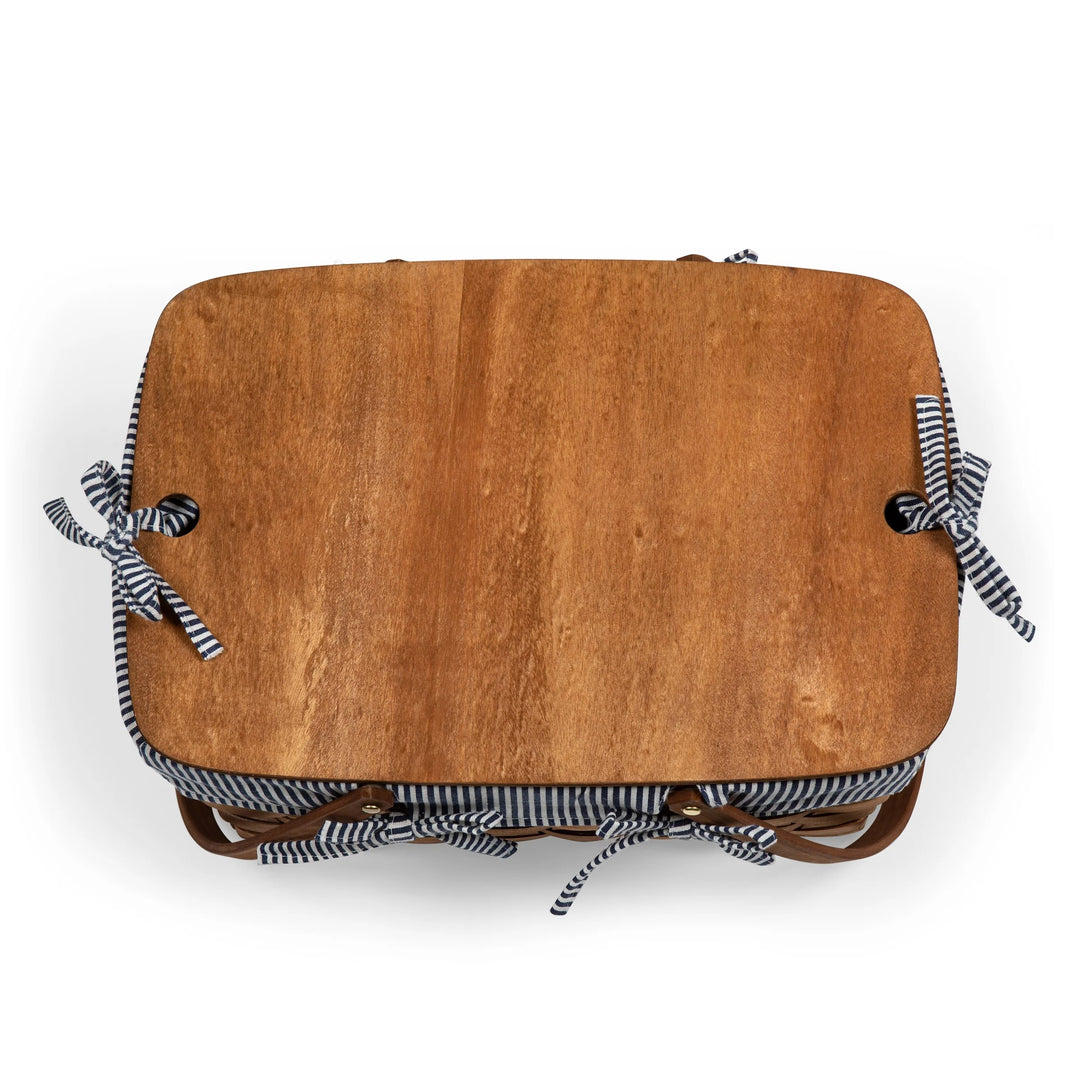 Blue Stripe Kansas Basket