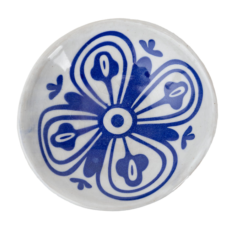 Blue &amp; White Footed Dish