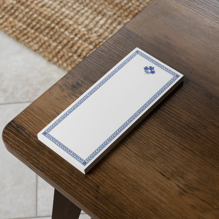 Bombay Blue Skinny Notepad