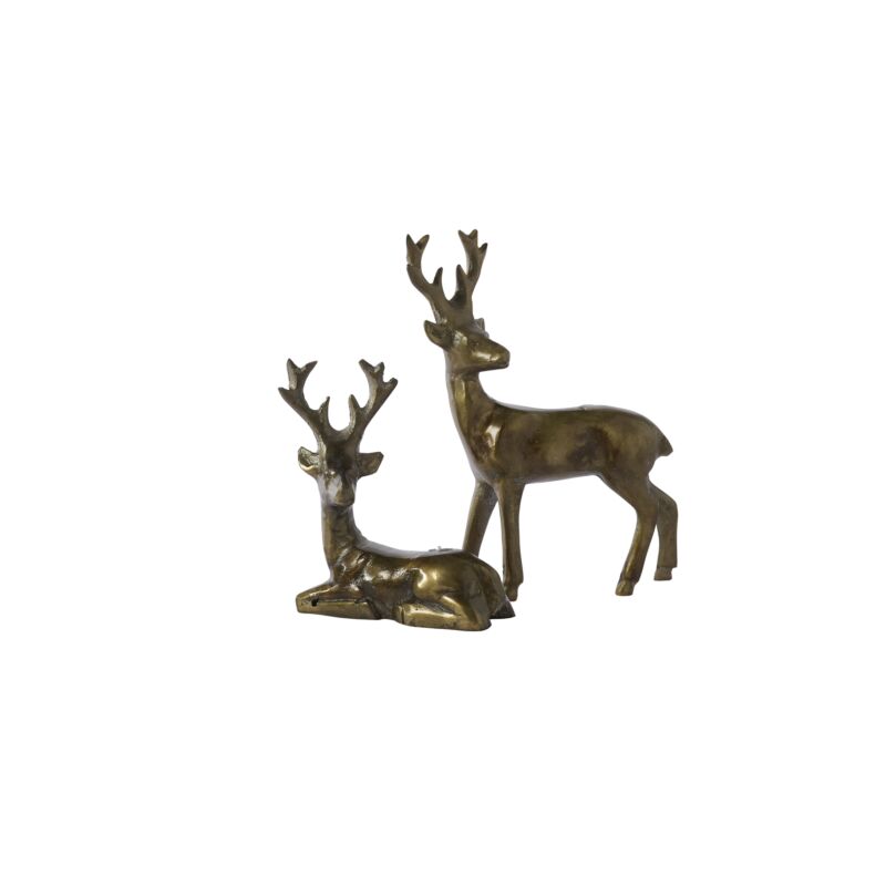 Bronze Finish Deer Figurine