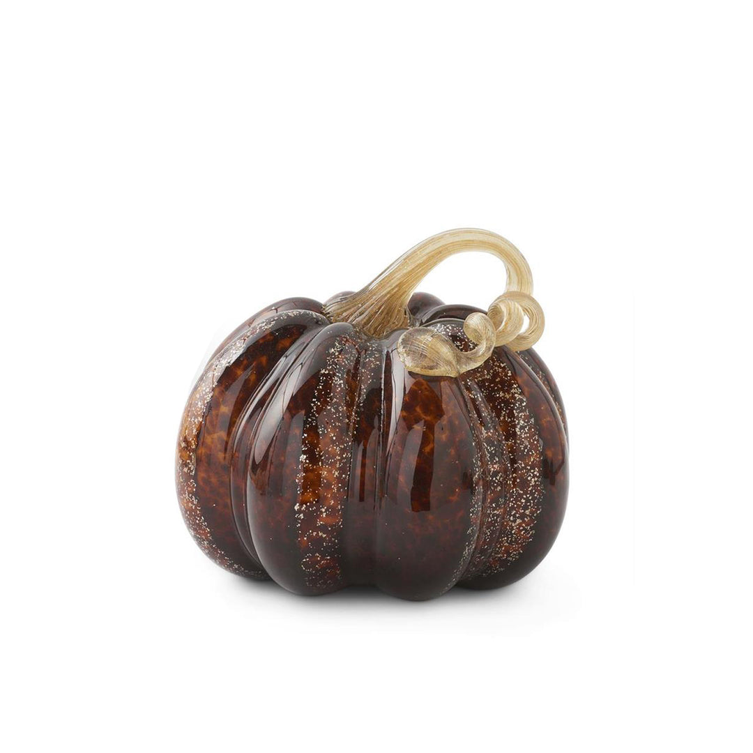 Brown Speckle Glass Pumpkin