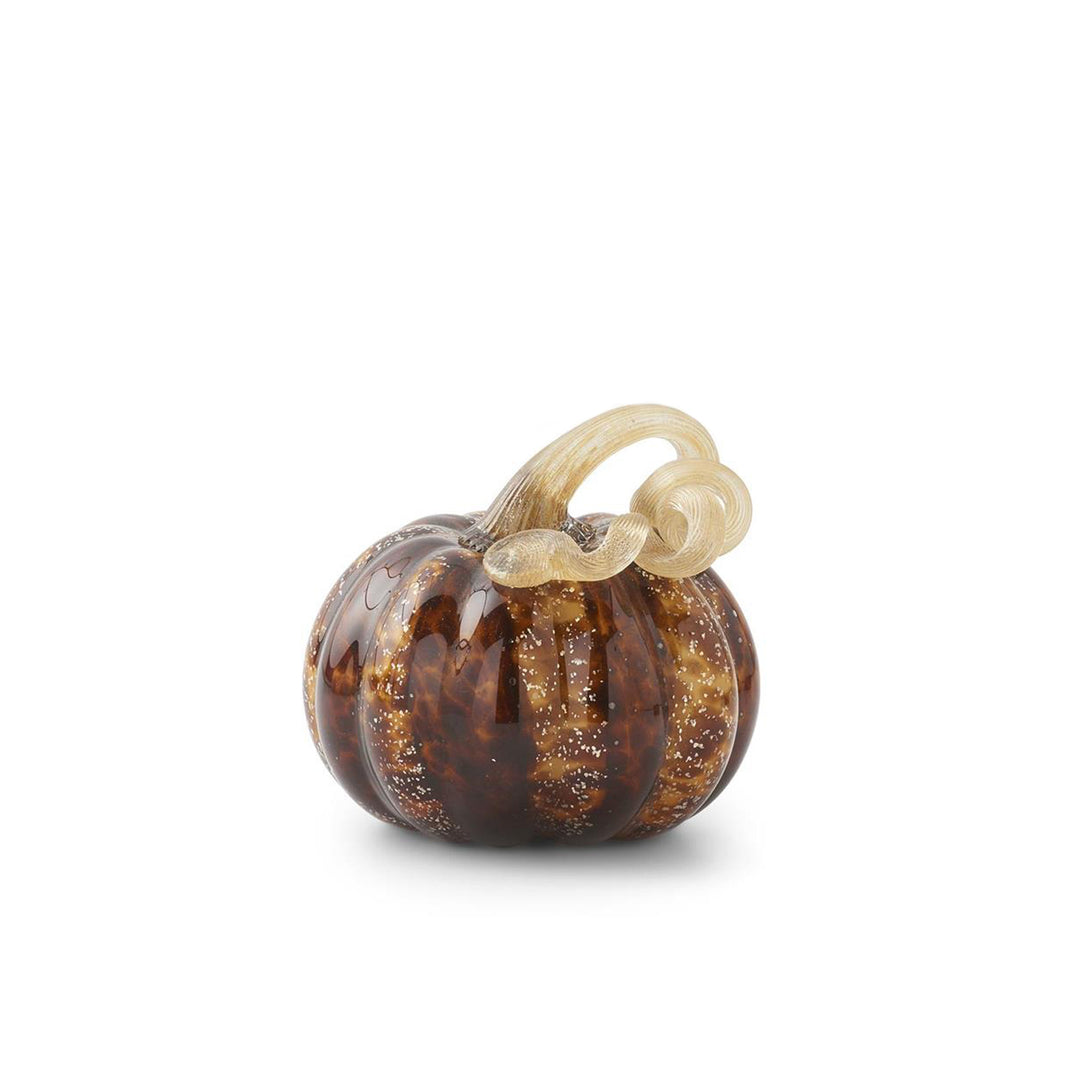 Brown Speckle Glass Pumpkin