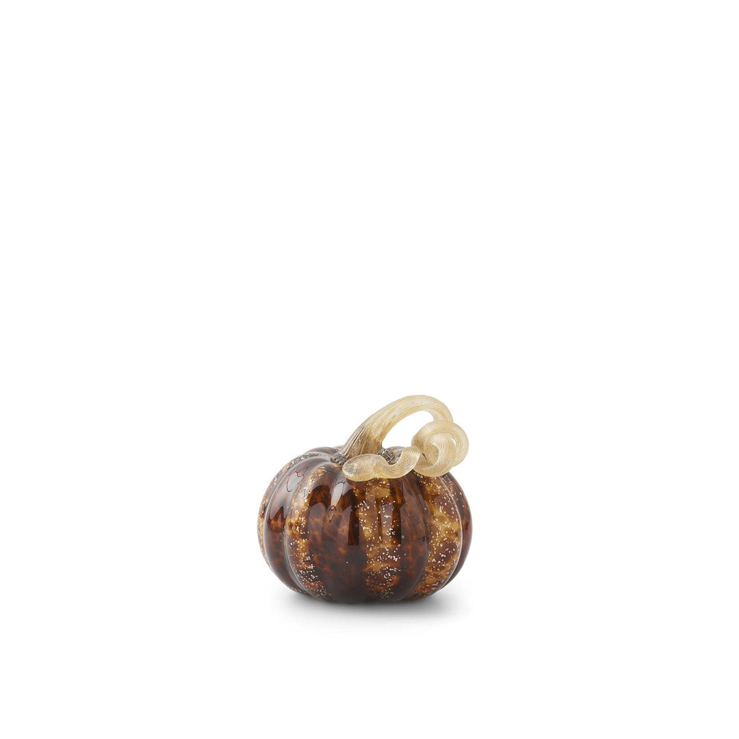 Brown Speckle Glass Pumpkin