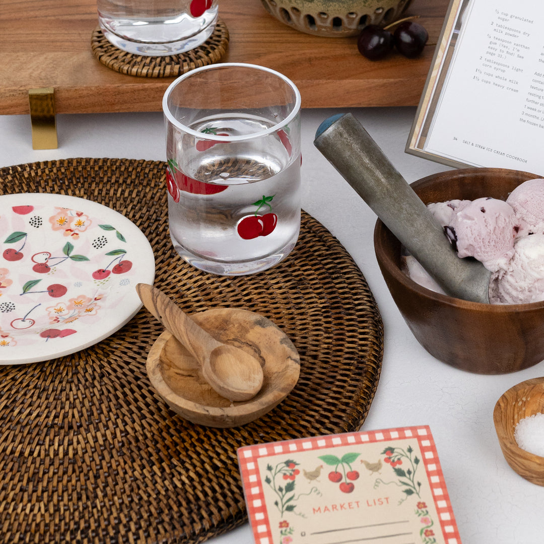 Brown Burma Rattan Round Placemat