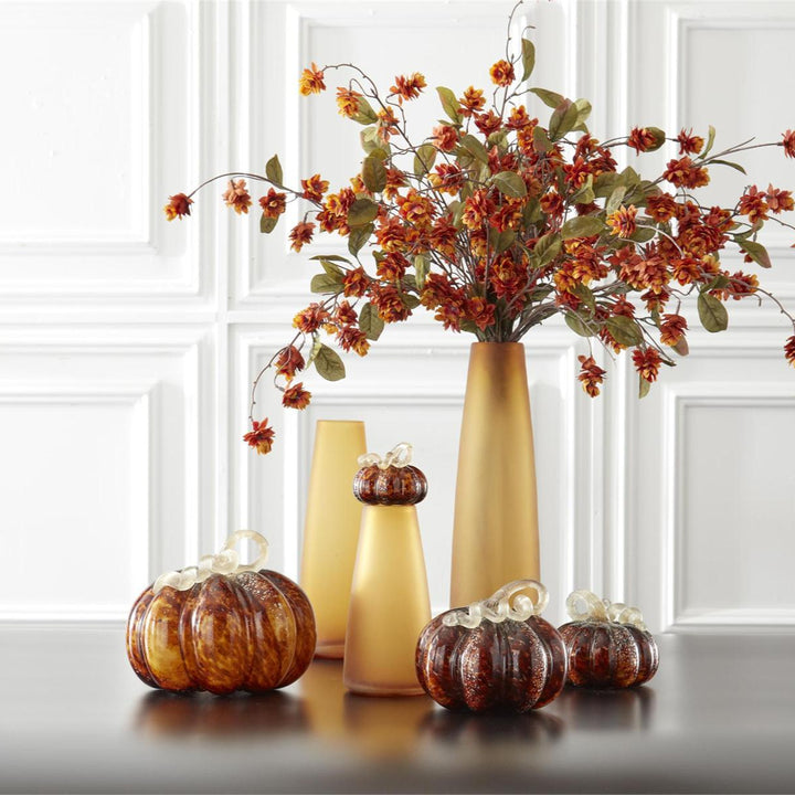 Brown Speckle Glass Pumpkin