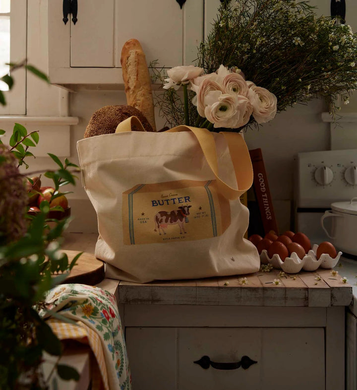 Butter East West Canvas Tote Bag