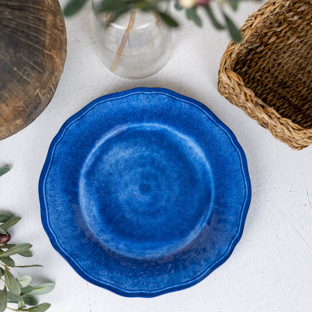 Campania Blue Melamine Dinner Plate
