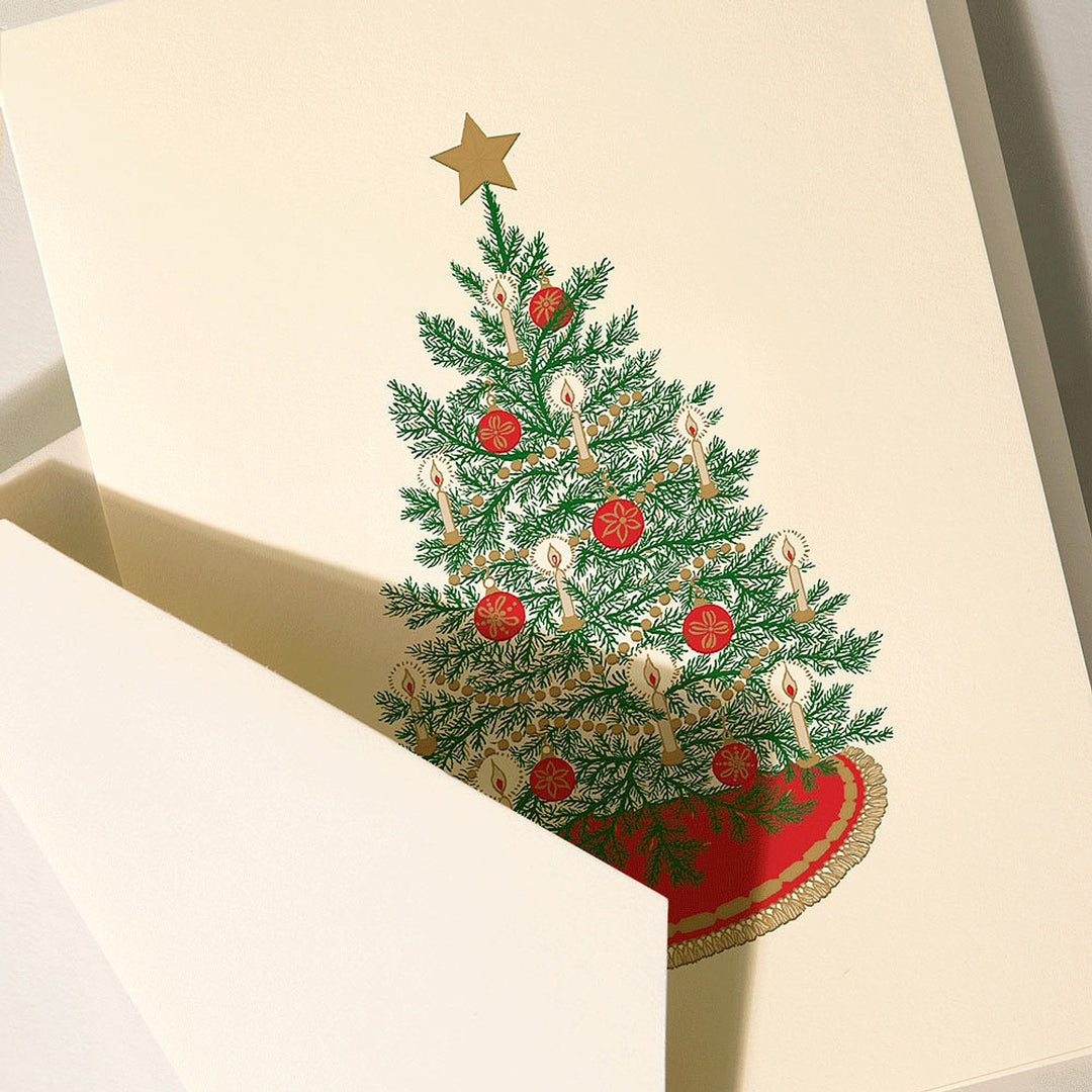 Candlelight Christmas Tree Boxed Card Set