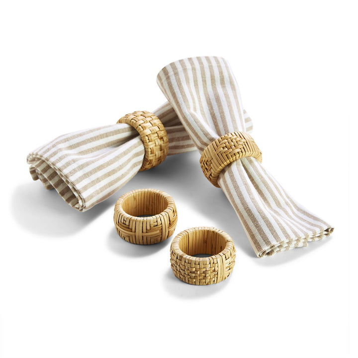 Cane Napkin Ring, Set of 4