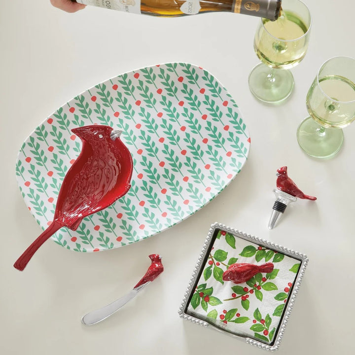 Cardinal Nut Dish