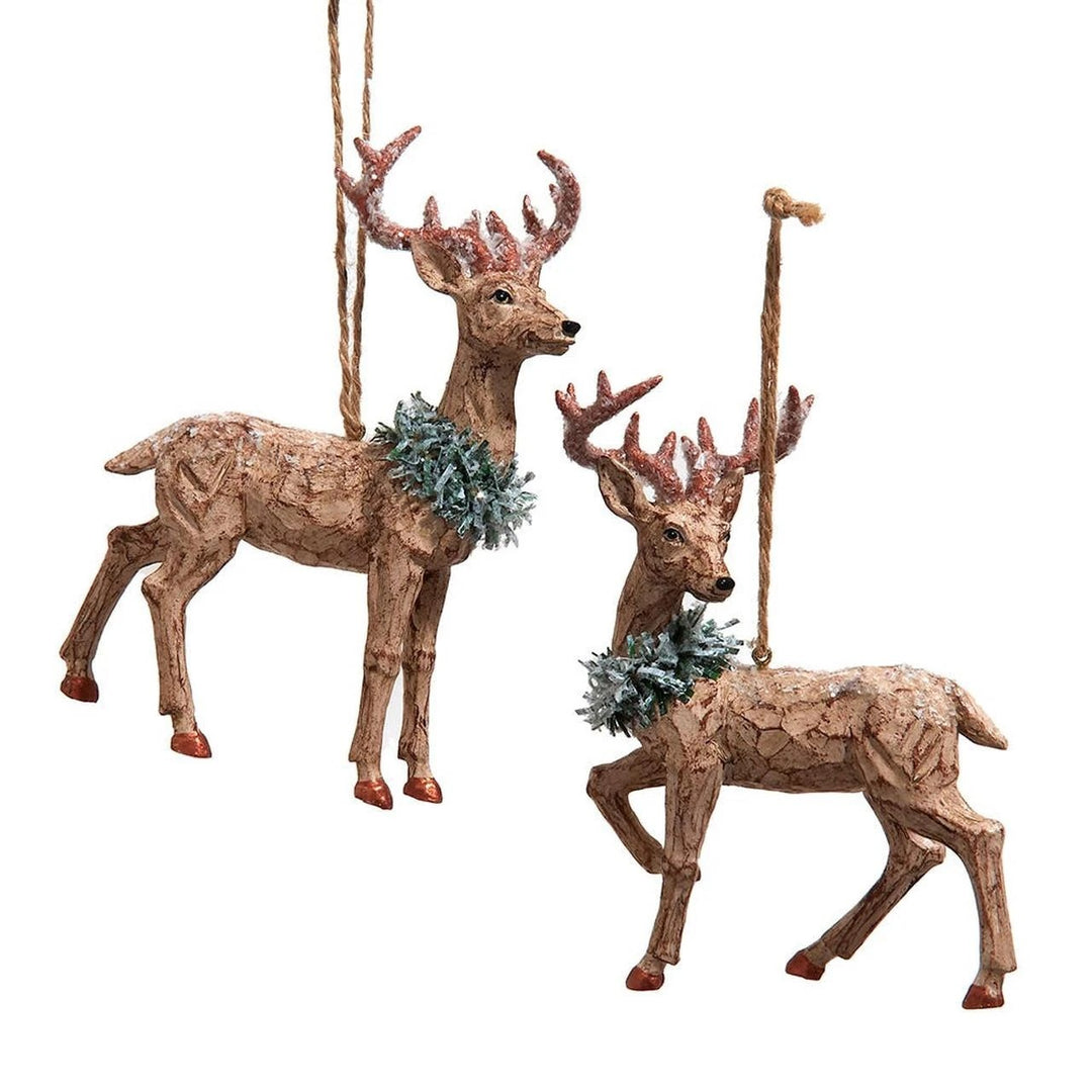 Carved Reindeer Ornament