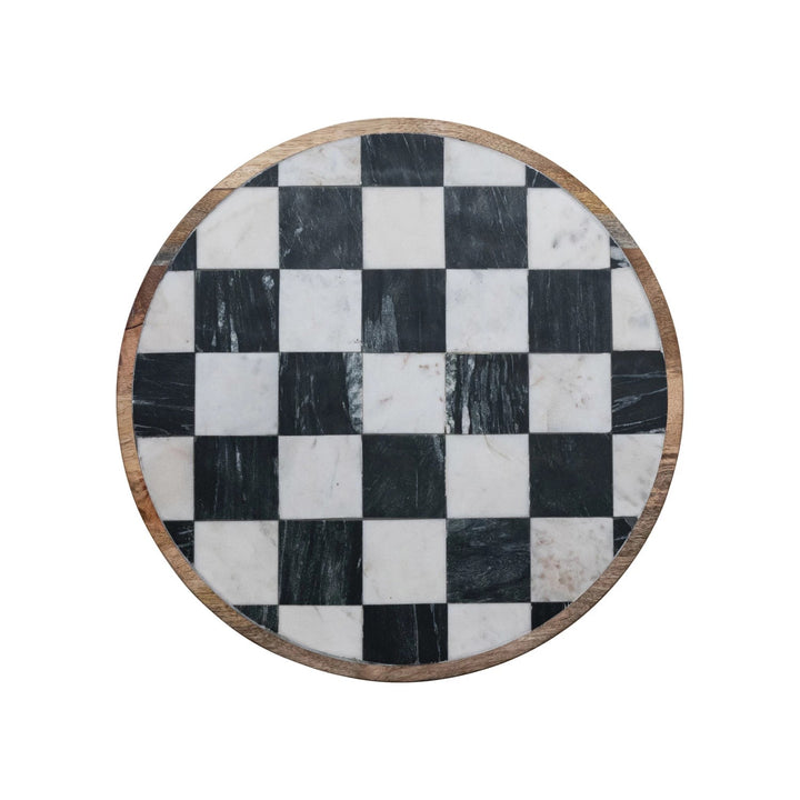 Checkerboard Lazy Susan