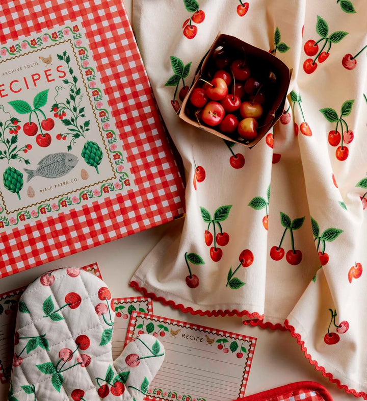 Cherries Tea Towel