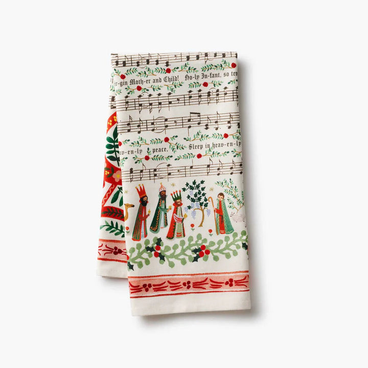 Christmas Carols Tea Towel