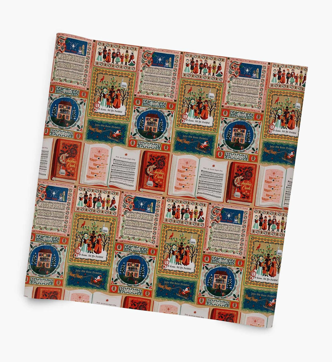 Christmas Carols Continuous Wrapping Roll