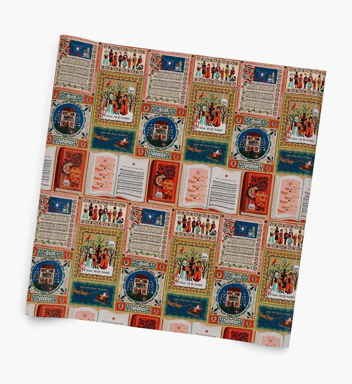 Christmas Carols Continuous Wrapping Roll