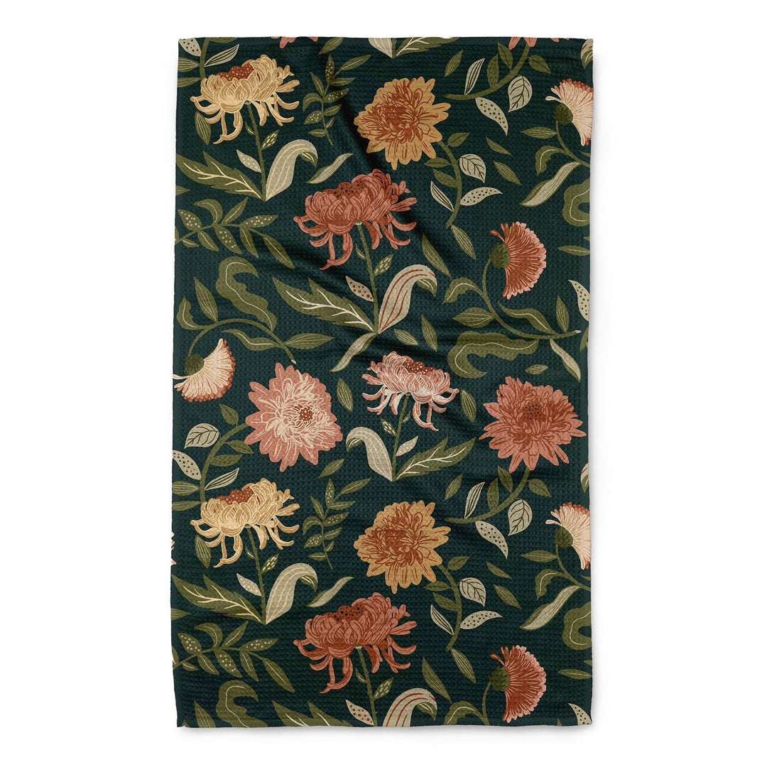 Chrysanthemums Tea Towel