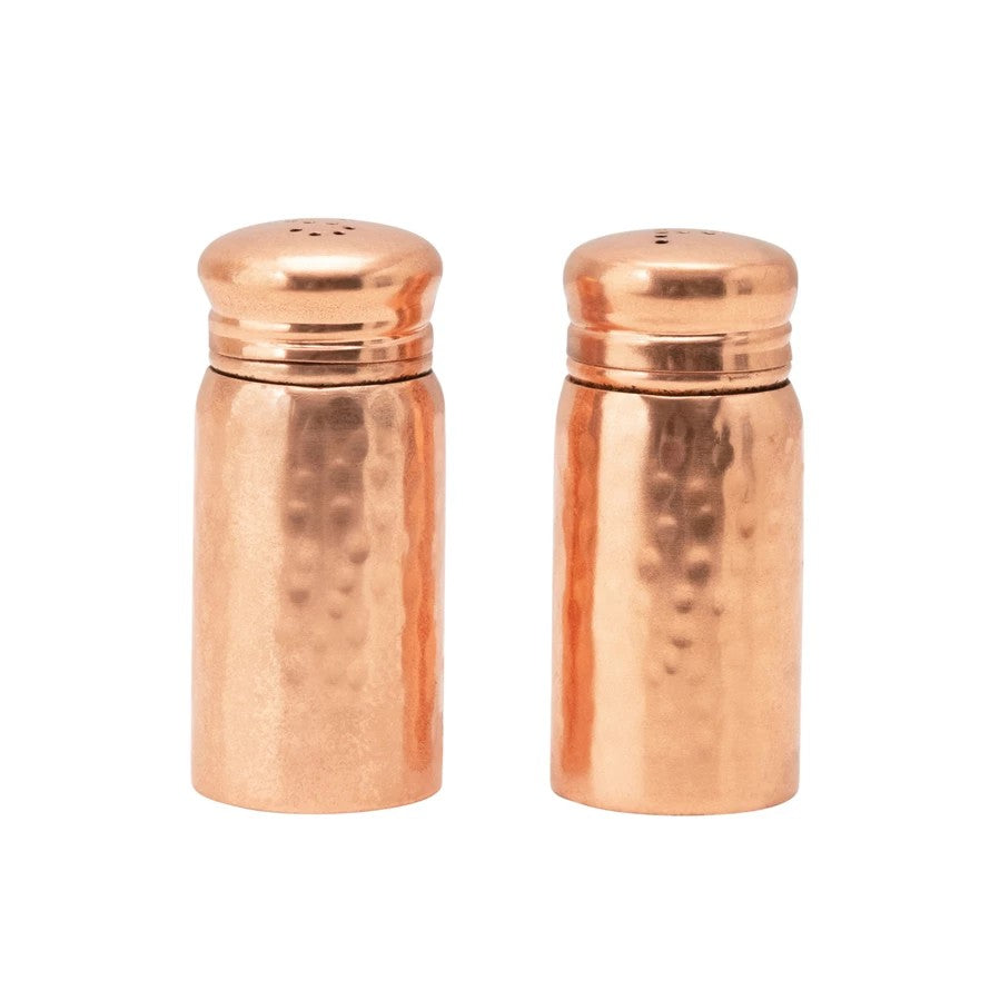 Copper Plated Salt &amp; Pepper Set