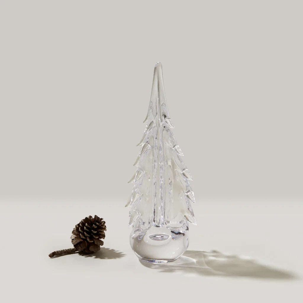 Crackle Four Sided Evergreen 12" Tree