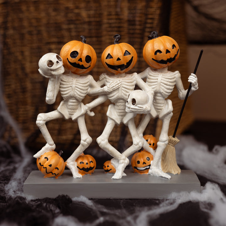 Dancing Jack-O-Lantern Skeletons