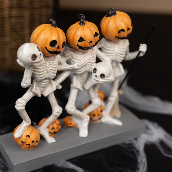 Dancing Jack-O-Lantern Skeletons