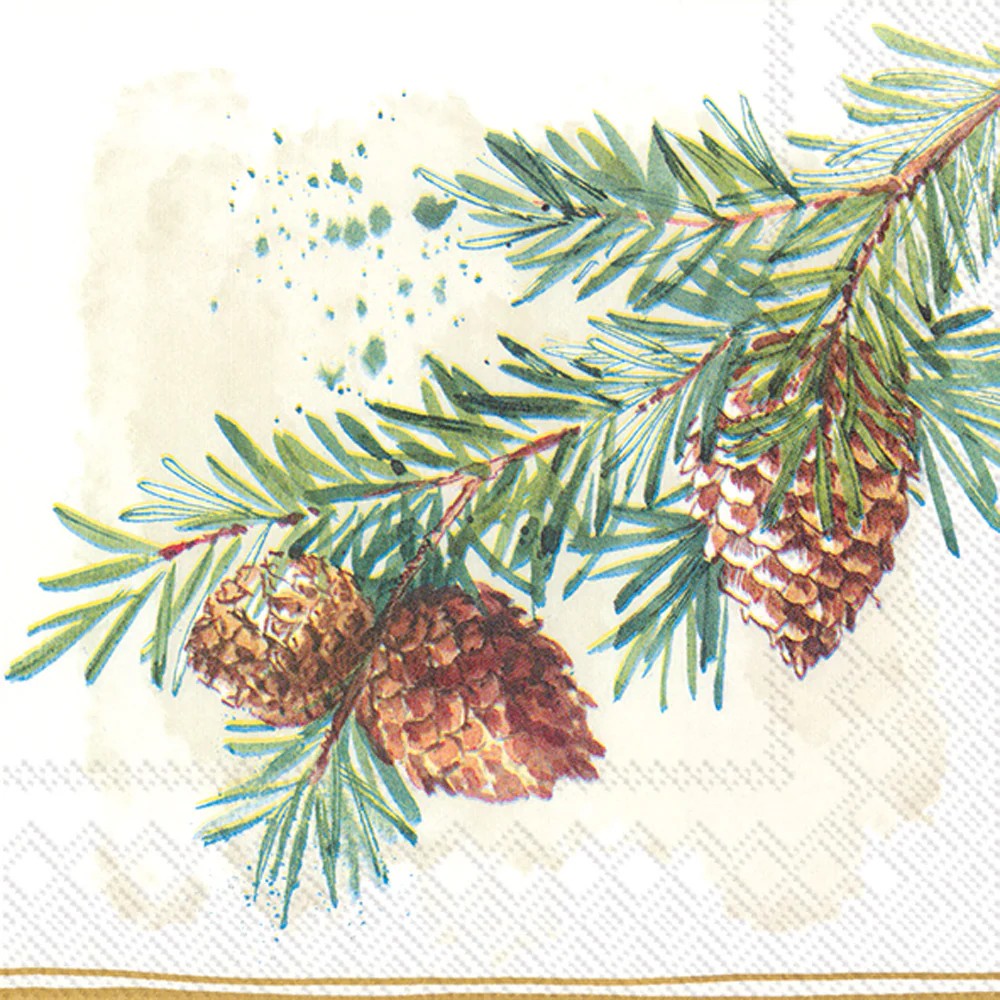 Decorative Branches Luncheon Napkin