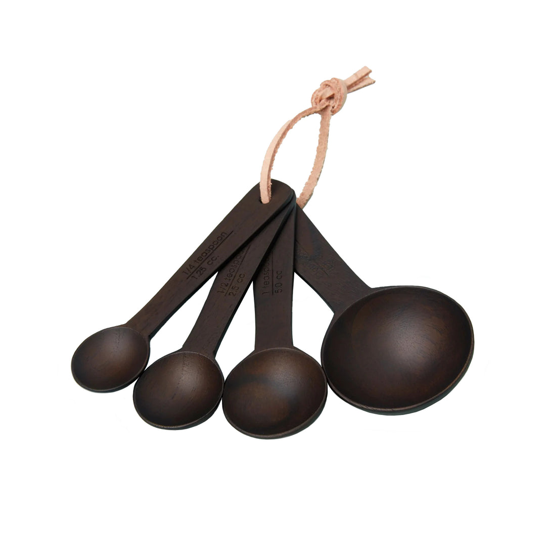 Ebony Teak Measuring Spoons