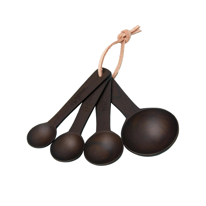 Ebony Teak Measuring Spoons