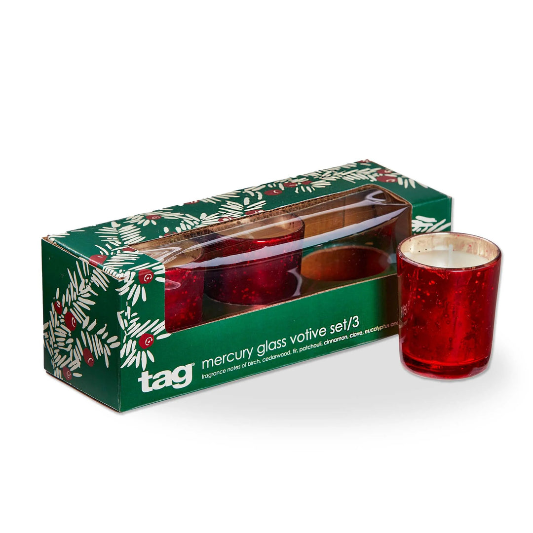 Embers Mercury Votive, Set of 3