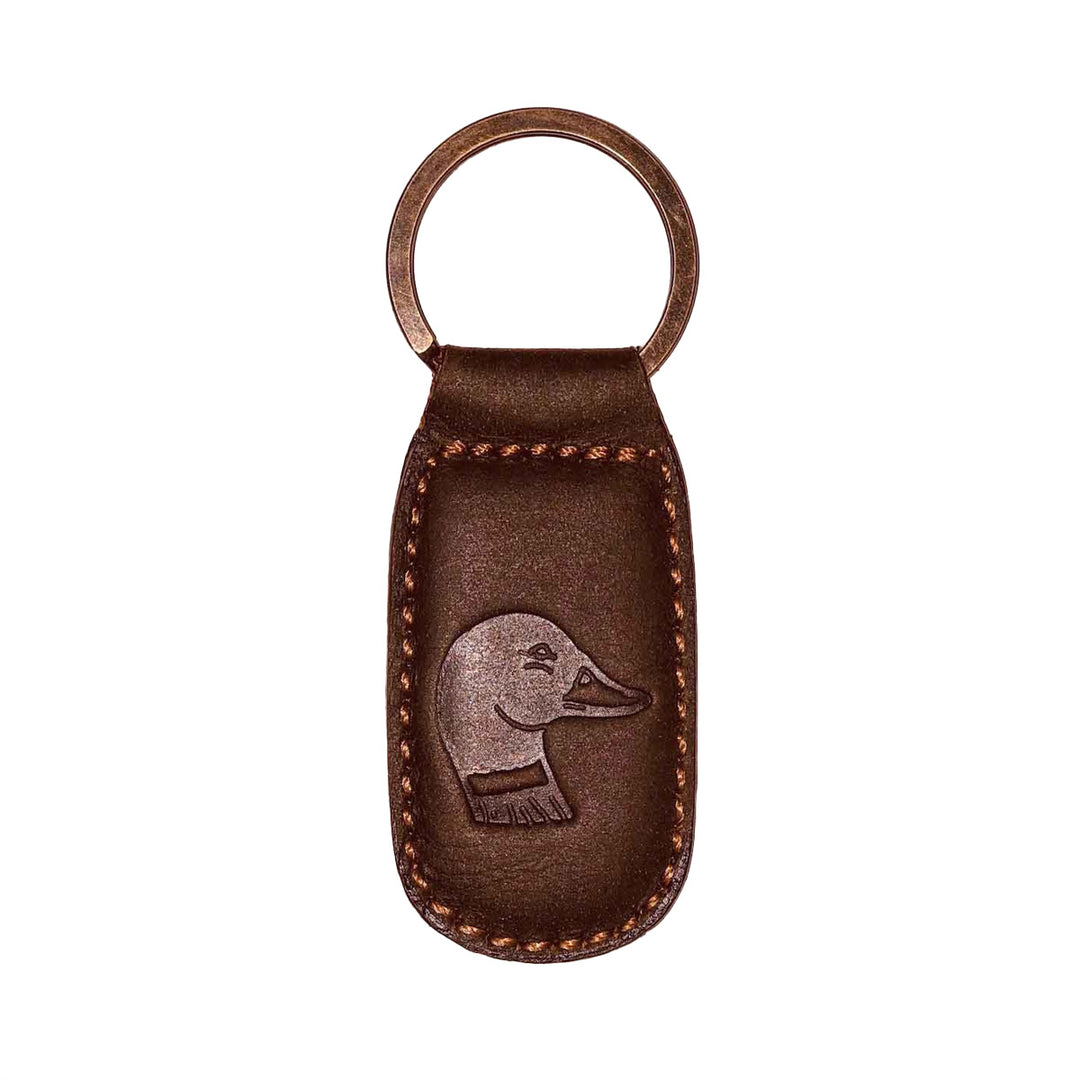 Embossed Leather Key Chain