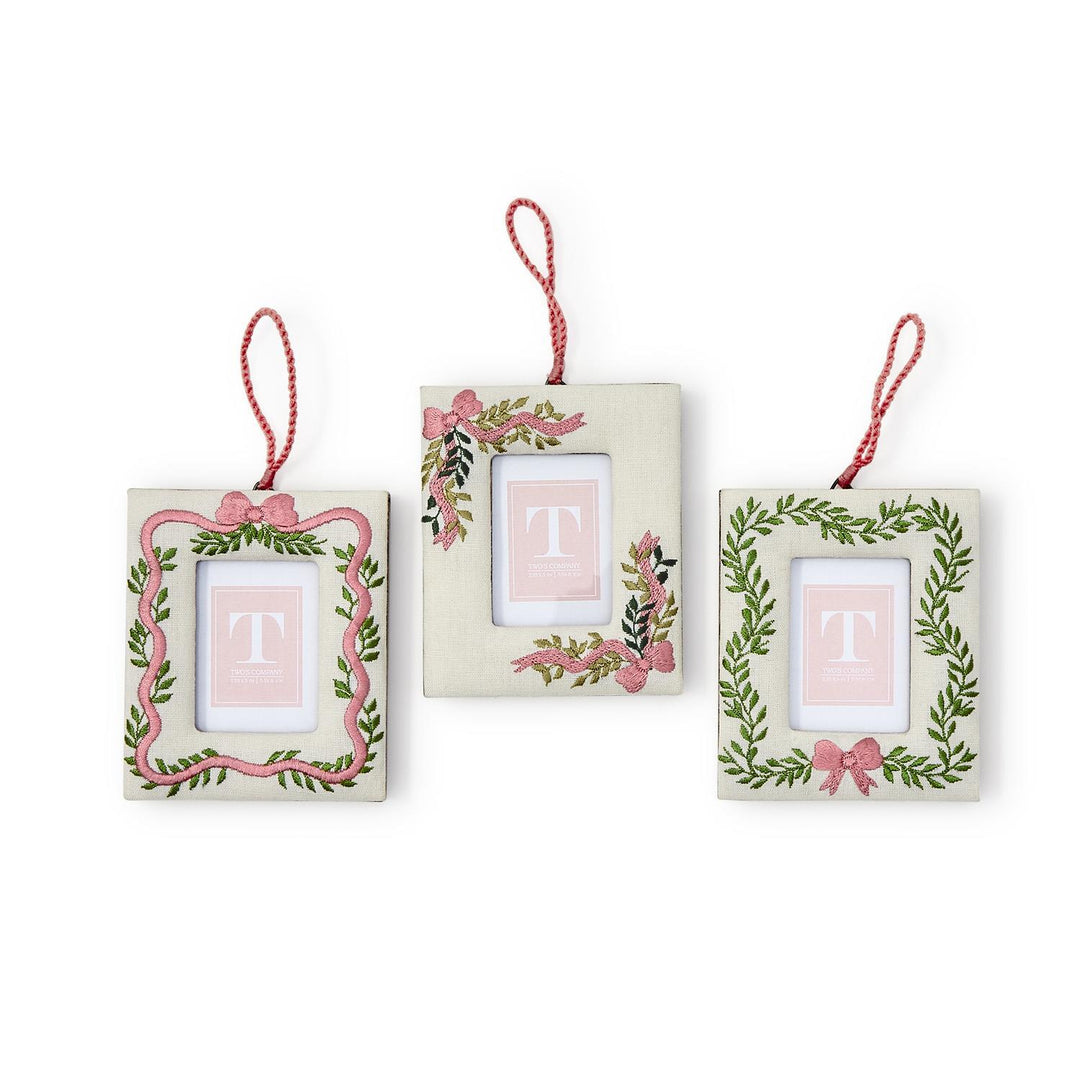 Embroidered Photo Frame Ornament