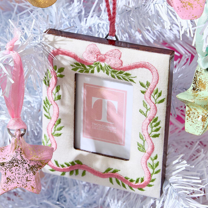Embroidered Photo Frame Ornament
