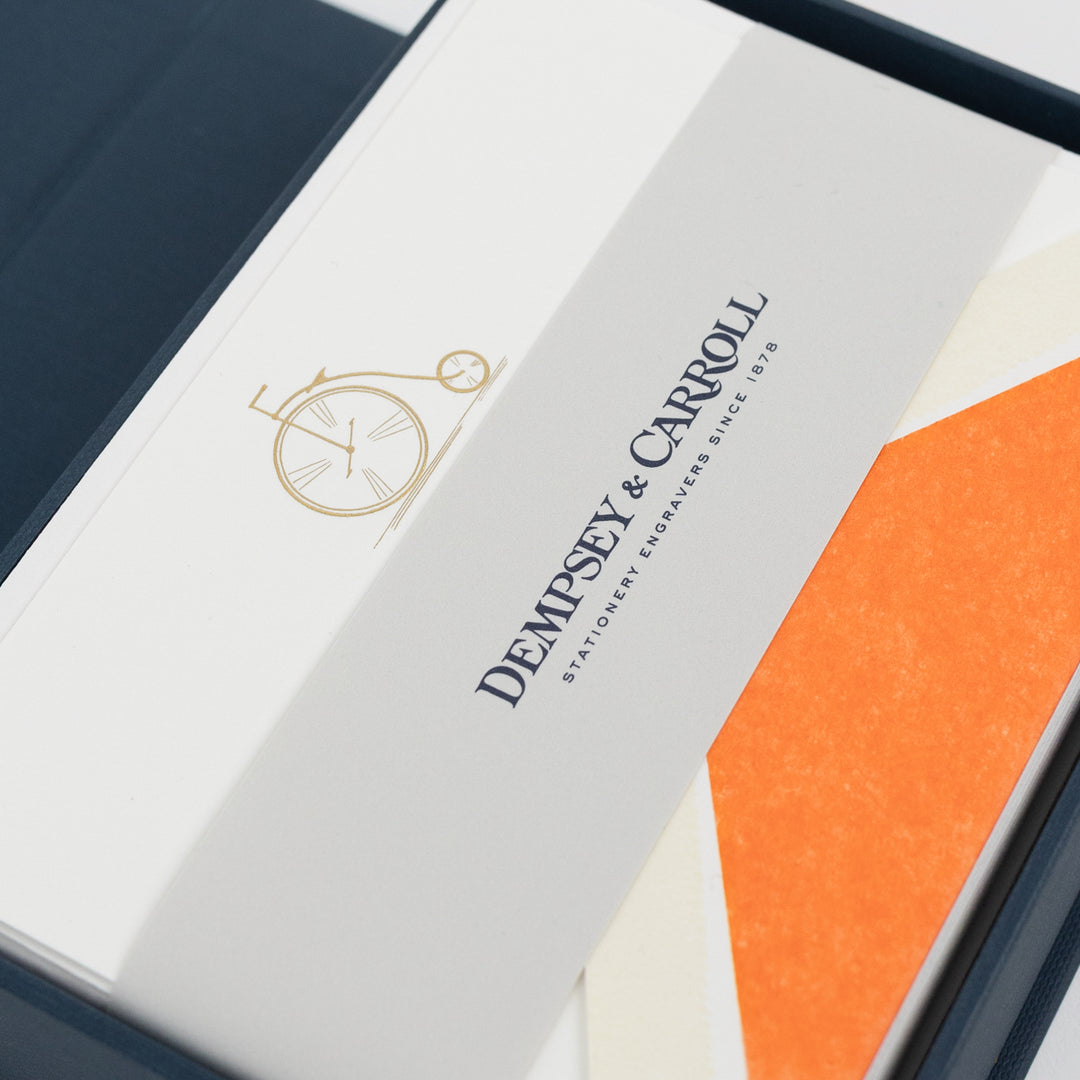 Engraved Penny Farthing Card Set