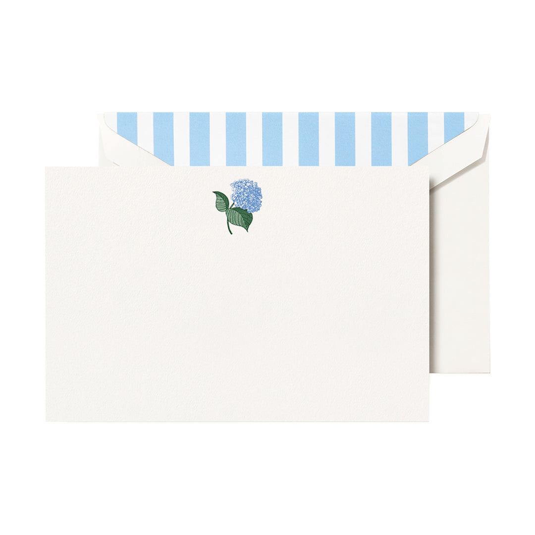 Engraved Hydrangea Card Set