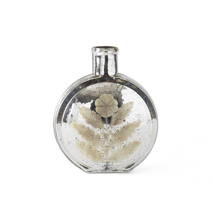 Etched Mercury Glass Vase