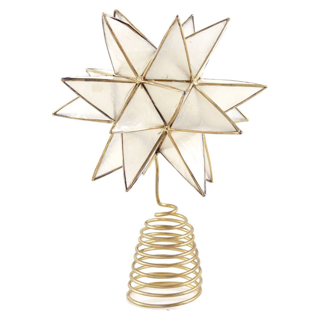 Faceted Capiz Star Tree Topper