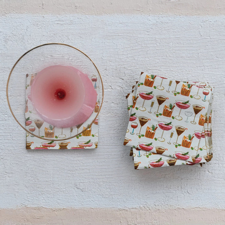 Festive Drinks Cocktail Napkin