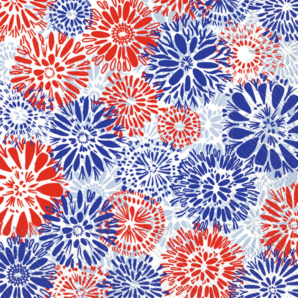Firework Flower Cocktail Napkin