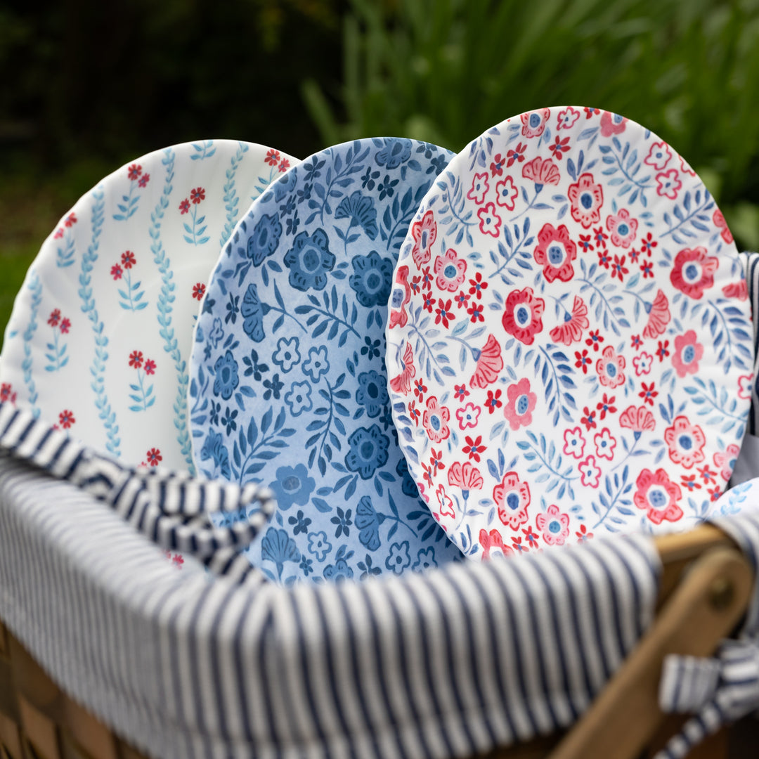 Floral Americana Melamine Plate