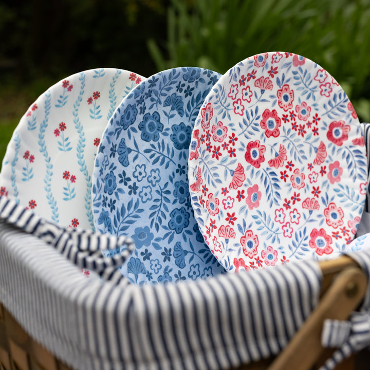 Floral Americana Melamine Plate
