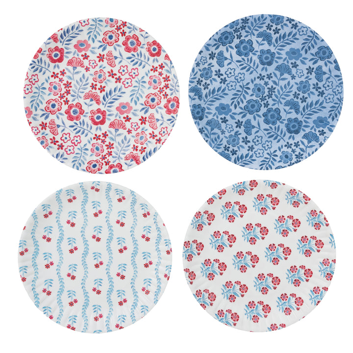 Floral Americana Melamine Plate