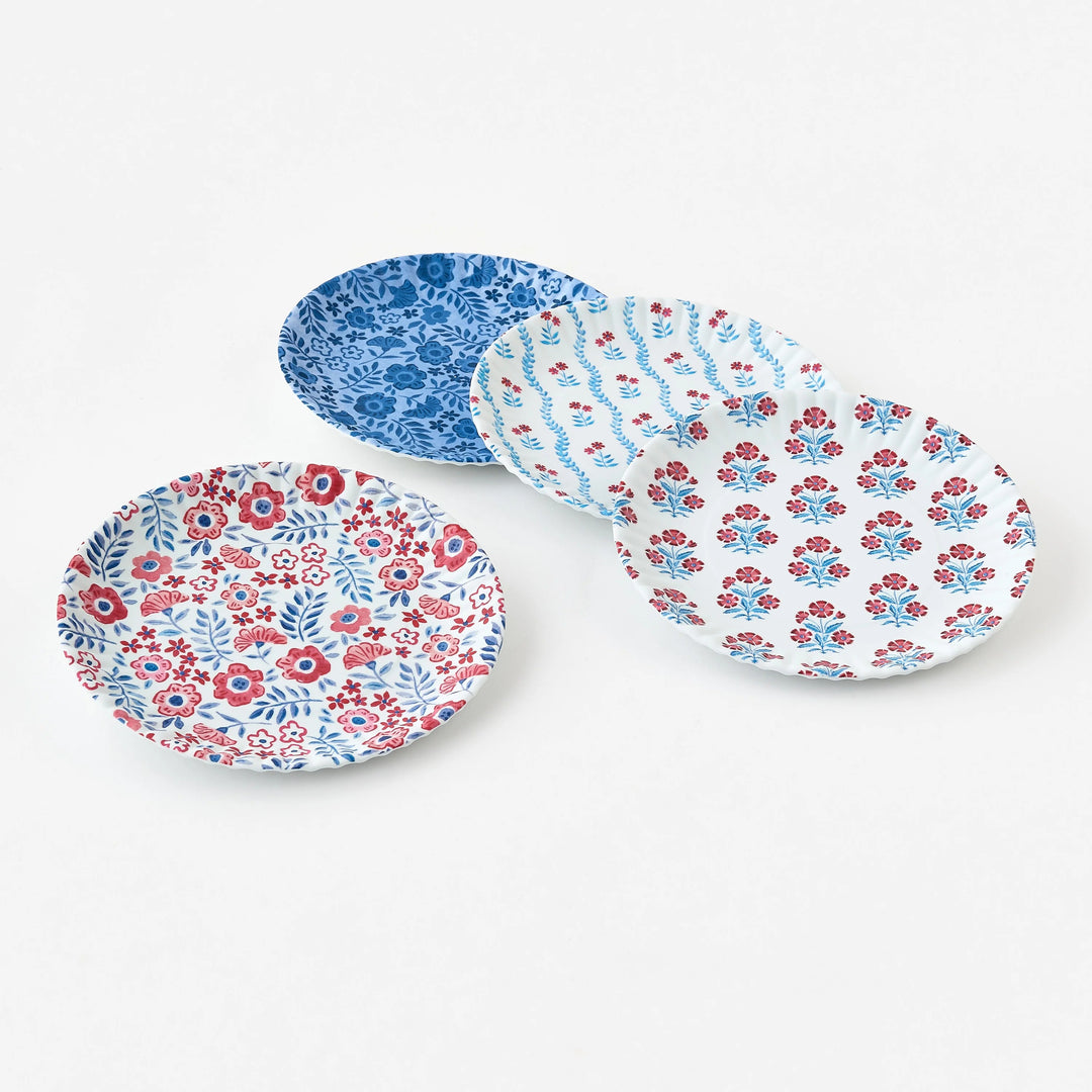 Floral Americana Melamine Plate