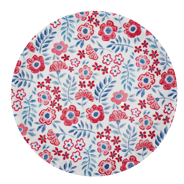 Floral Americana Melamine Plate