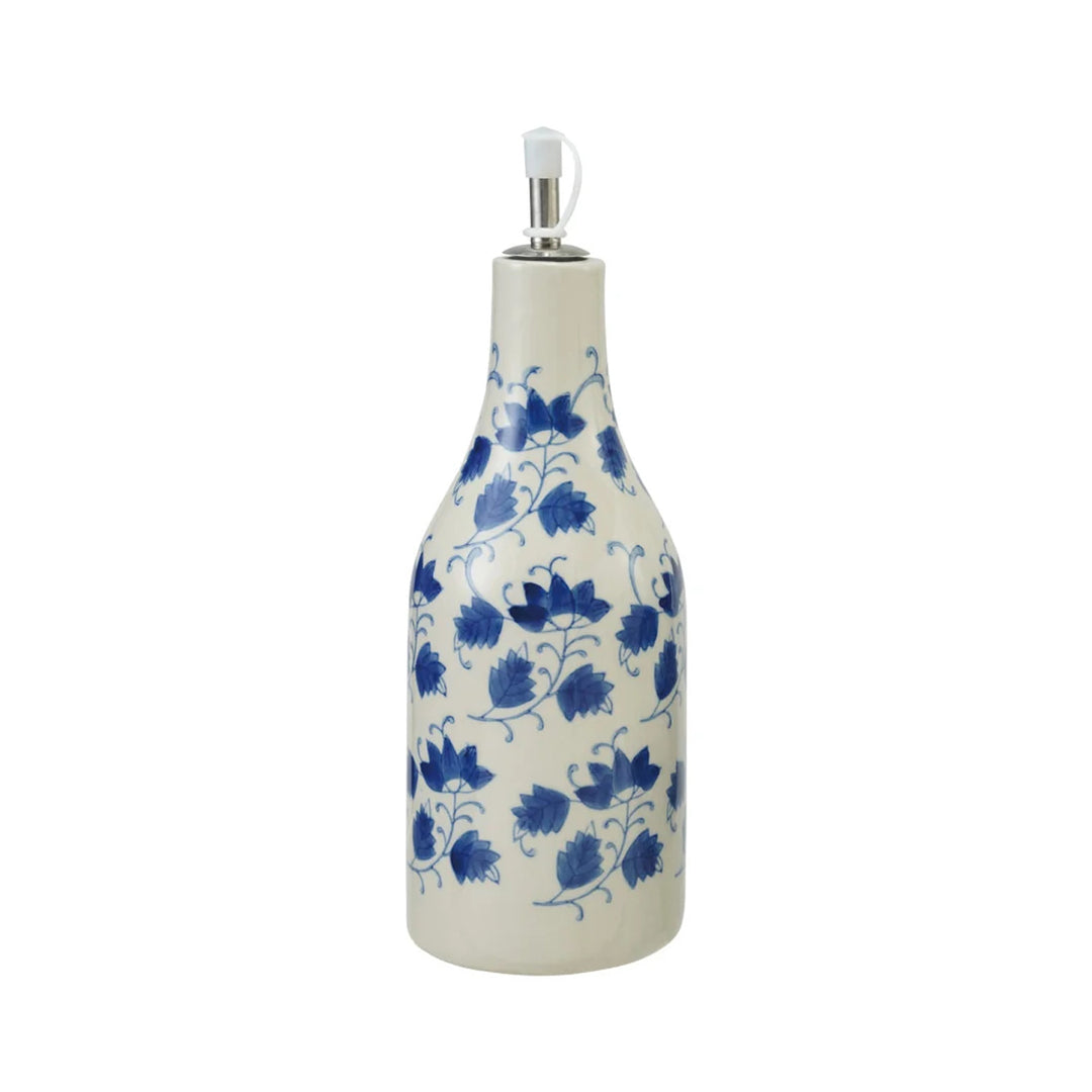 Floral Pattern Stoneware Cruet