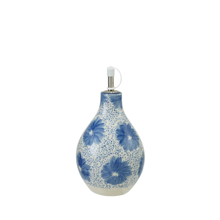 Floral Pattern Stoneware Cruet