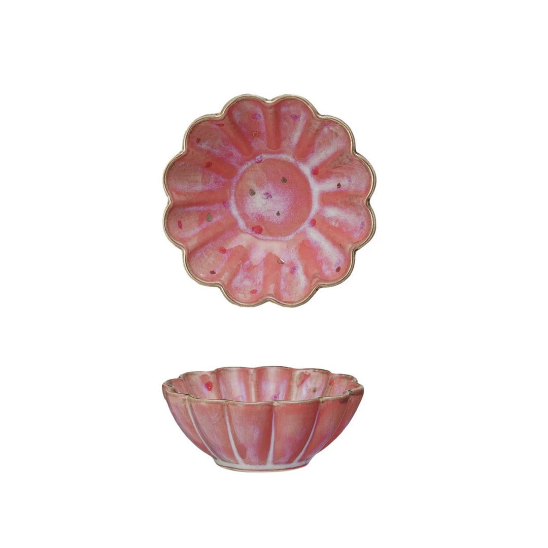 Floral Stoneware Dish