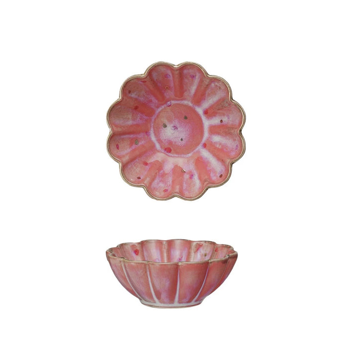 Floral Stoneware Dish