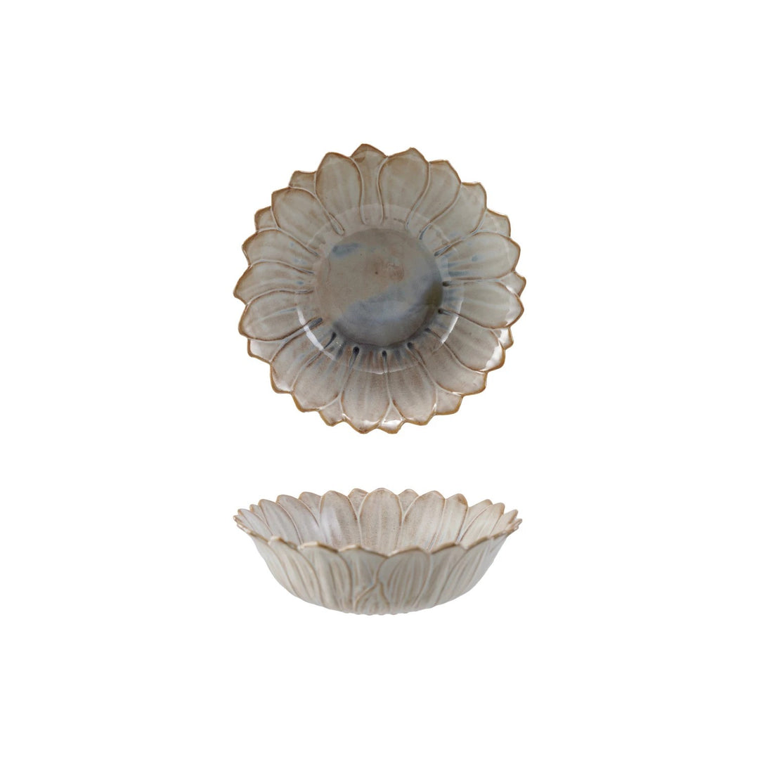 Flower Shaped Stoneware Bowl