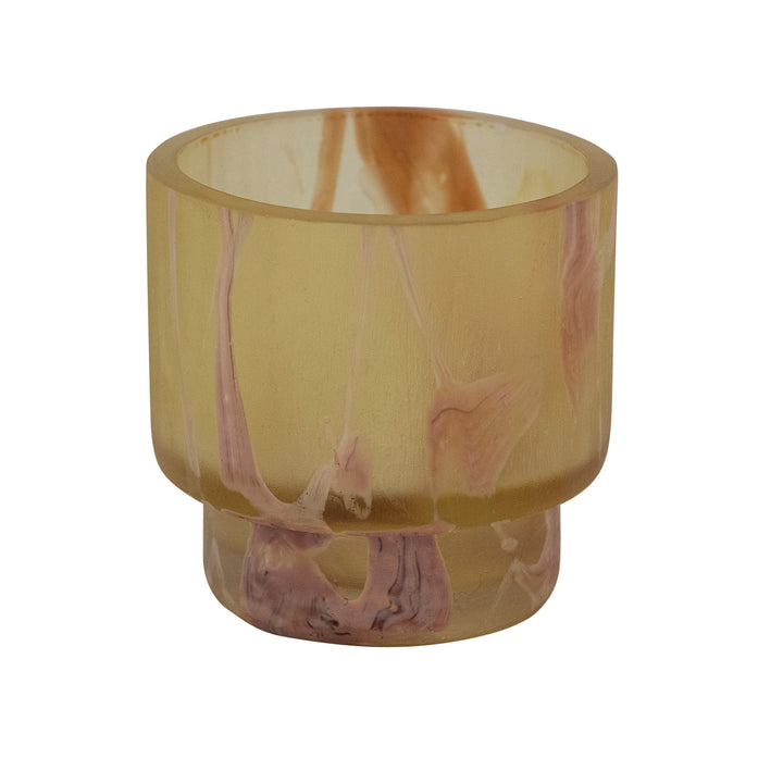 Footed Art Glass Votive