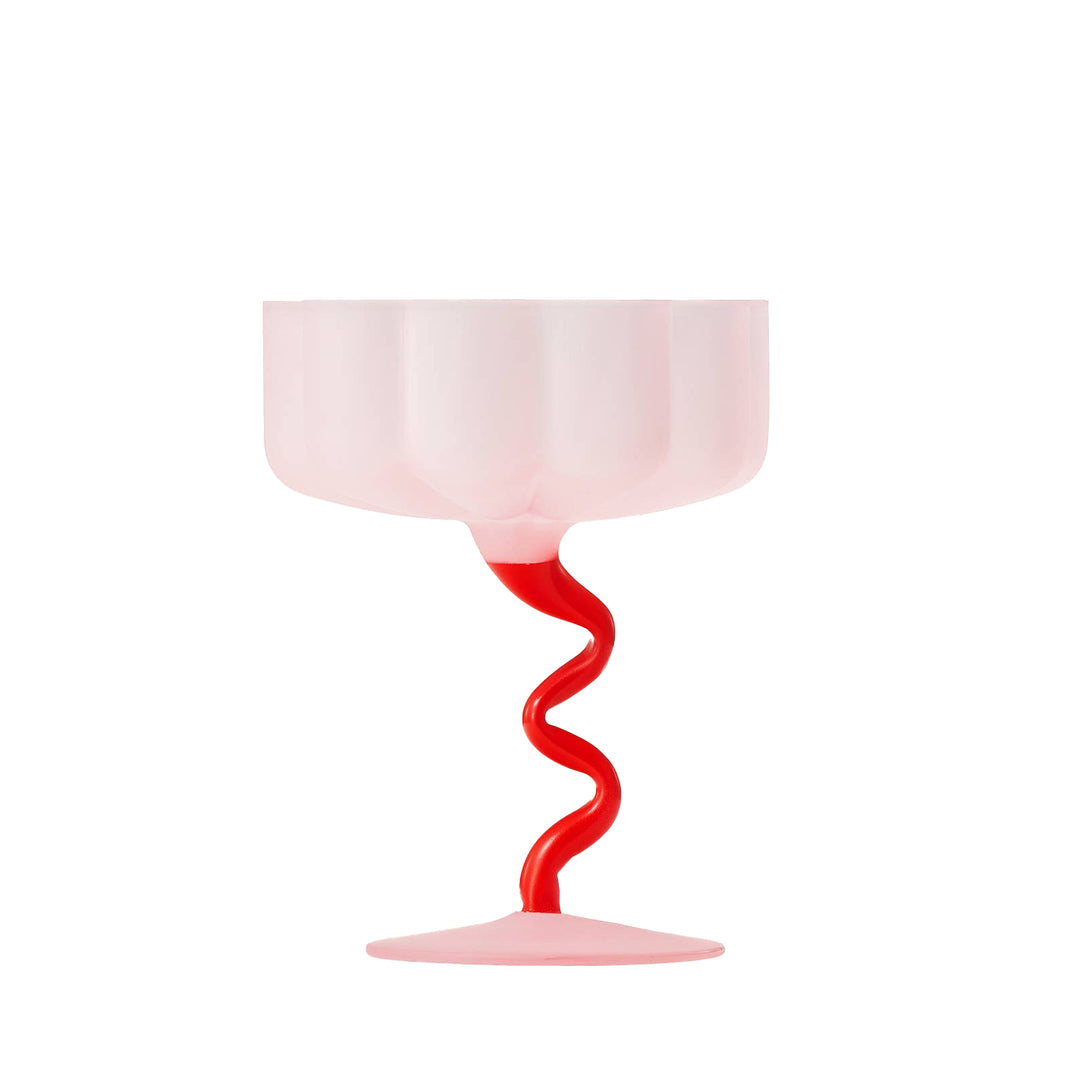 Frosted Pink Zig Zag Coupe